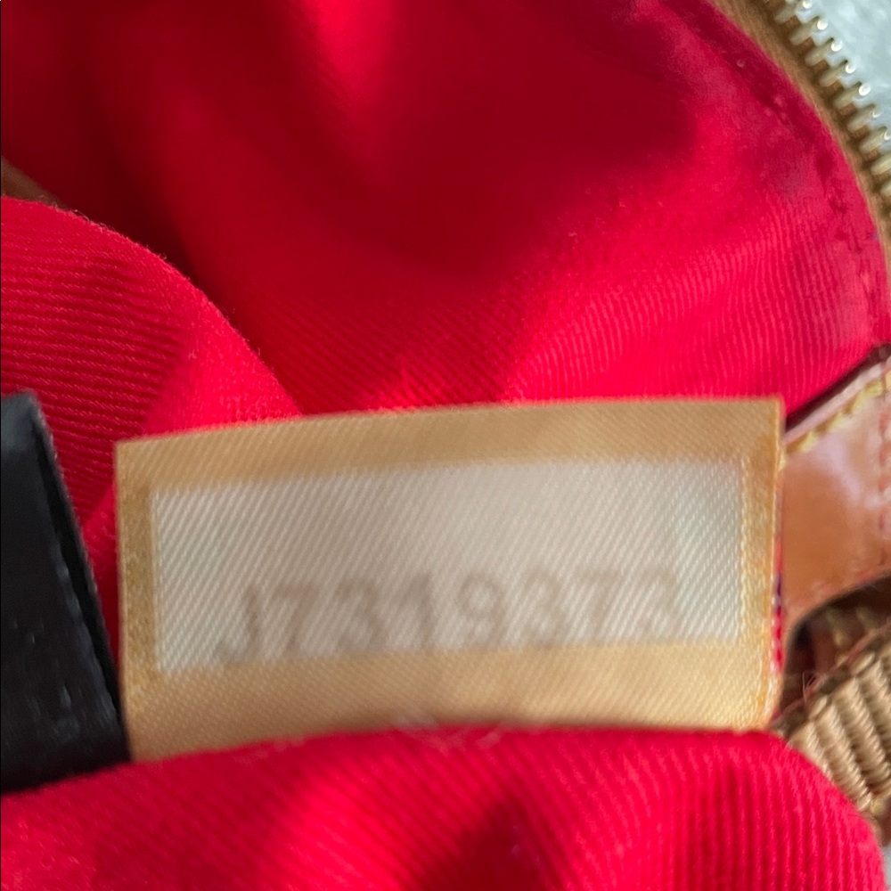 Dooney & Bourke Navy and Tan Shoulder Bag - Picture 9 of 13